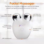 EMS Face Roller Microcurrent Face Lift Double Chin Remover Jaw Line V Shape Facial Lifting Device
